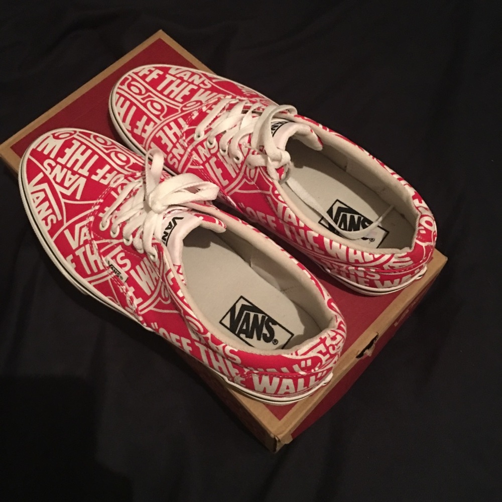 Red/white Vans
